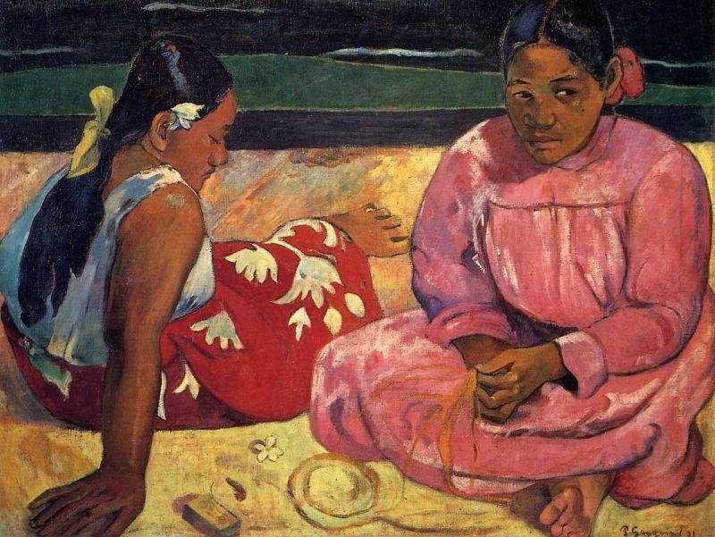 Paul Gauguin Two Women on Beach